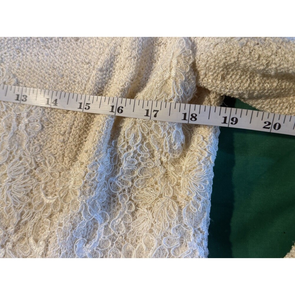🖤✨ St. John Collection Knit Zip-Up Sweater Top w/ Lace Details Size 10 👚💎 - Picture 5 of 8
